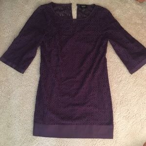 Laundry by Shelli Segal lace plum dress sz 6 NWT